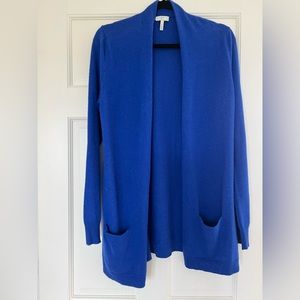 Wool Cashmere Duster Royal Blue size XS